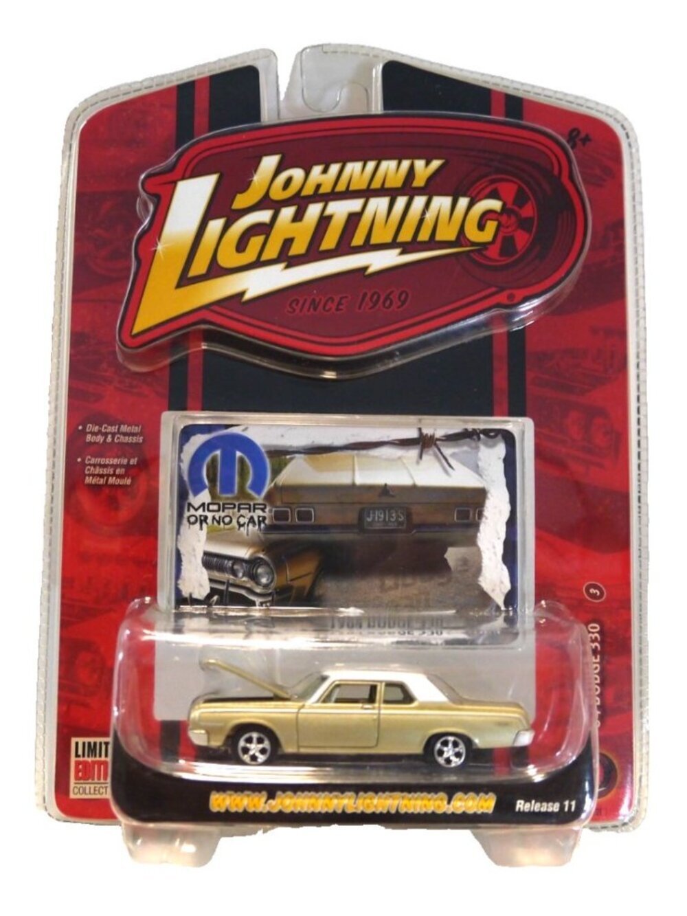 Johnny Lightning R11 Mopar 2 tone 1964 Dodge 330 1:64 diecast car New 2007